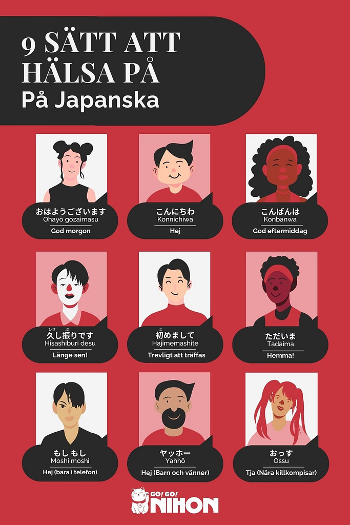 Aisatsu 9 grundläggande japanska hälsningar