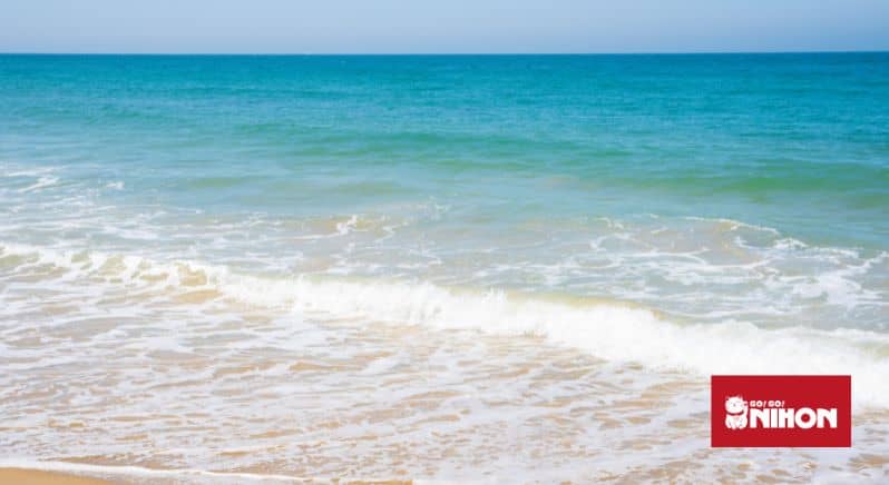Bild von türkisblauem Meerwasser an einem Strand