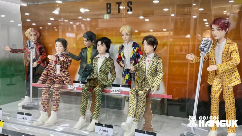 Bambole di idol del concerto K-pop in Corea