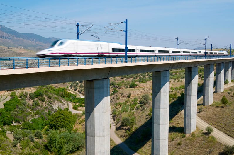 high-speed train in spain