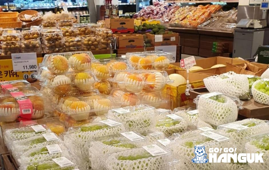 Frutta del supermercato coreano