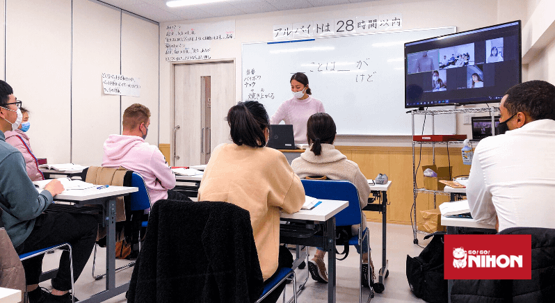 Students in class at Nagoya International Academy